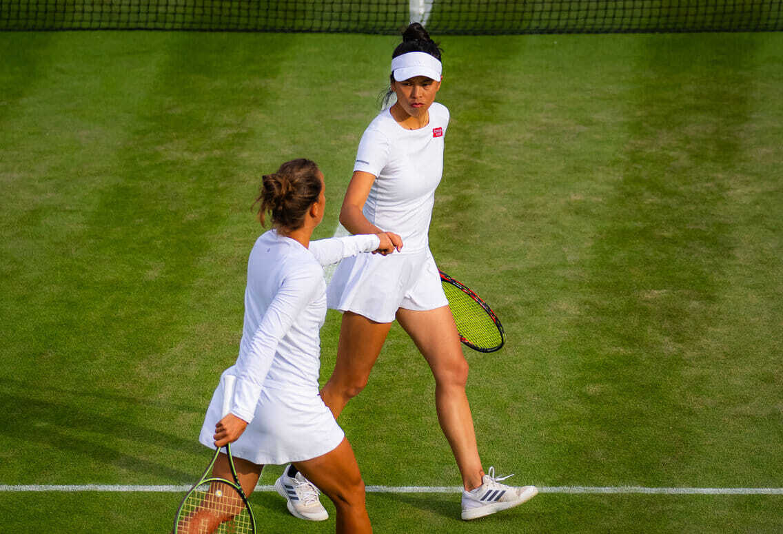 Hsieh Su-wei (謝淑薇) dan pasangan lamanya Barbora Strýcová kembali meraih kemenangan dan berhasil mencapai final ganda wanita di Wimbledon.