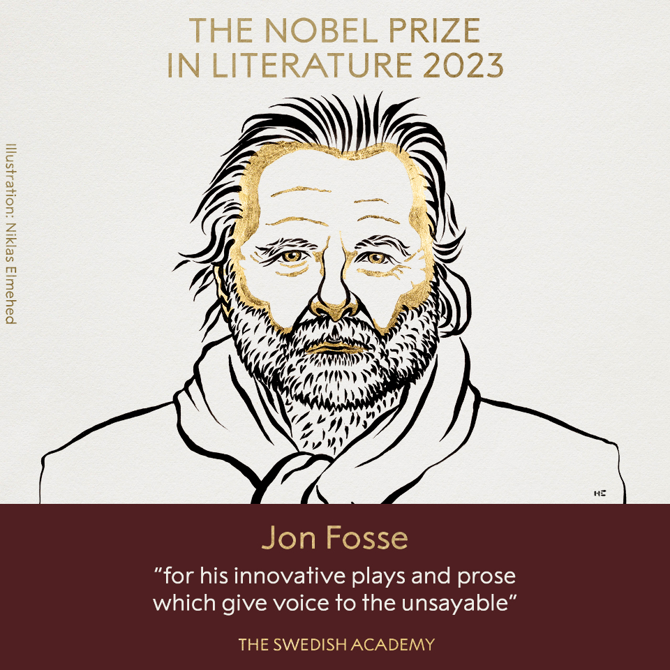 Pemenang Hadiah Nobel Sastera 2023 adalah penulis Norway, Jon Olav Fosse.