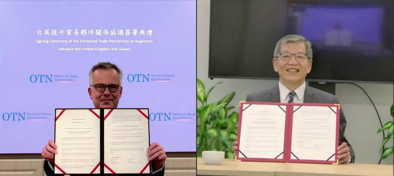 Taiwan – UK Menandatangani ETP Secara Rasmi, Tiga Topik Rundingan Akan Diambil Tidak Lama Lagi