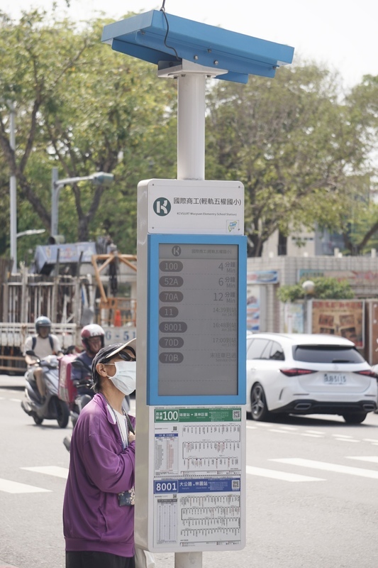 Bantuan Pusat Pemerintah Taiwan: Kaohsiung Menetapkan 40 Papan Tanda Pintar Tenaga Solar Elektronik Kertas