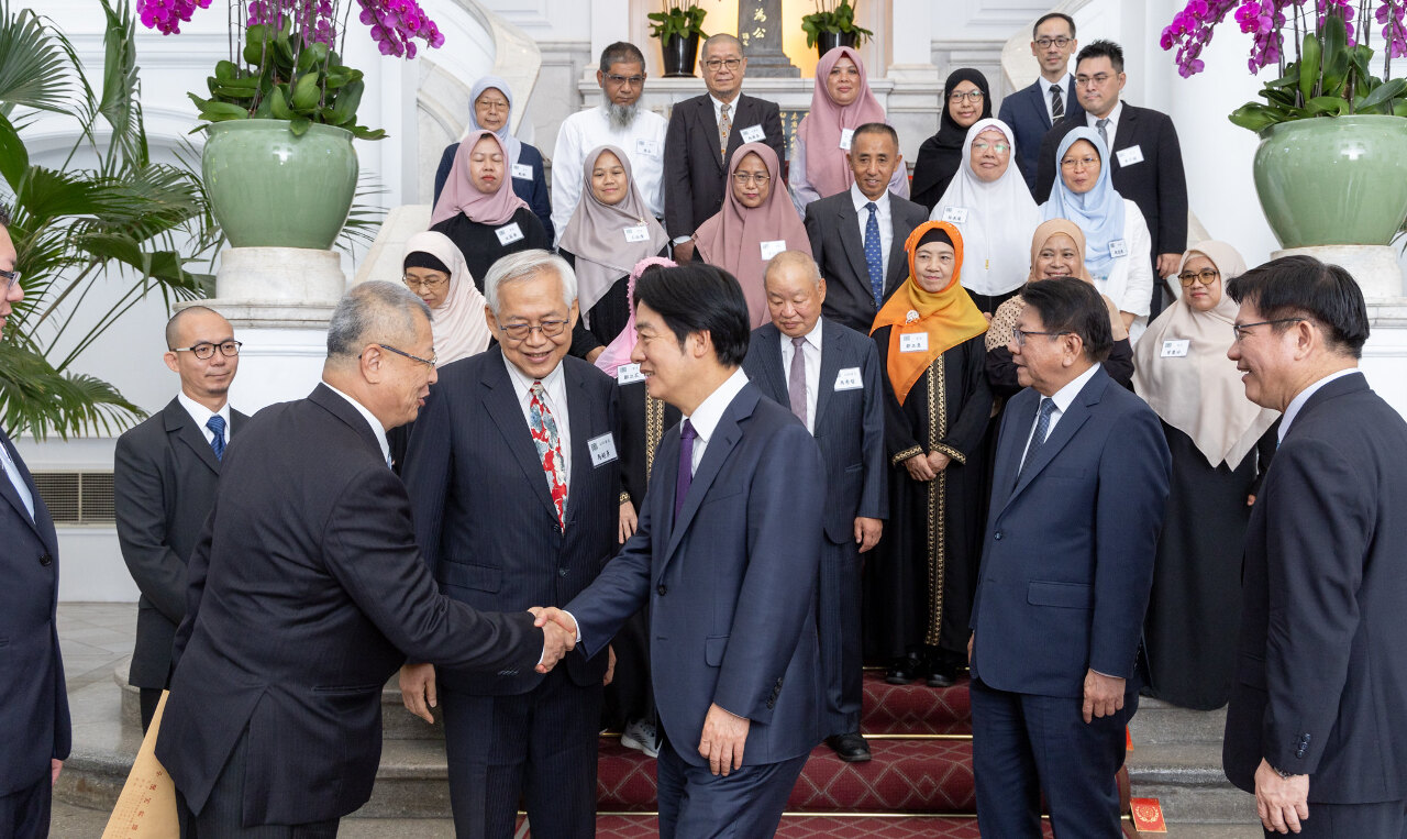 Presiden Lai menerima sekumpulan jemaah Islam, berharap lebih ramai orang Islam akan merasai kebaikan dan keindahan Taiwan